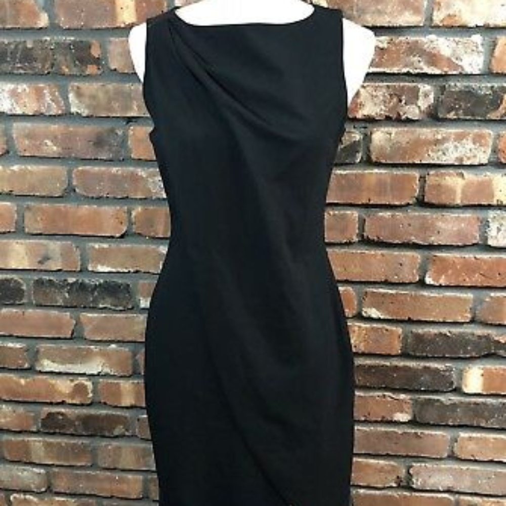 Marc NY Andrew Marc Wrap Sheath Dress, sz 6